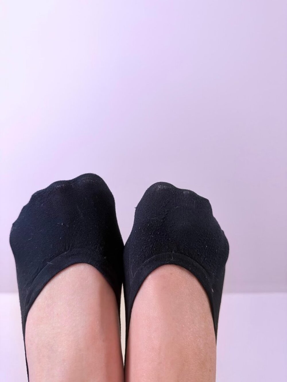 Black no show nylon socks
